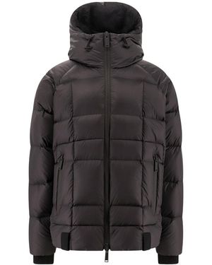 DSquared² Logo Printed Zipped Padded Jacket - Black