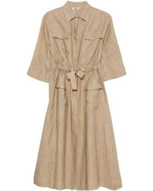 Herno Drawstring Dress - Natural