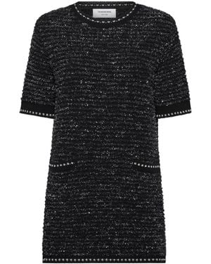 Thom Browne Tweed Mini Dress - Black