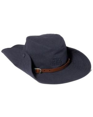 Miu Miu Drill Cowboy Hat - Blue
