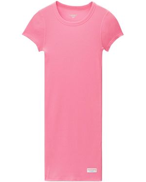 Alexander Wang Short Sleeve Pajama Mini Dress - Pink
