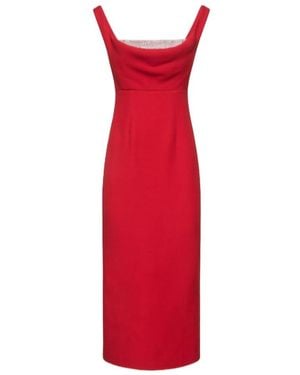 Roland Mouret Strapless Mid-Length Dress - Red