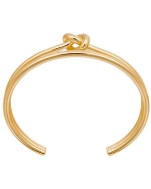 Celine Knot Double Cuff - Metallic