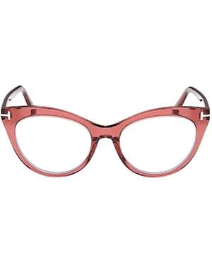 Tom Ford Eyewear Cat Eye Frame Glasses - Pink