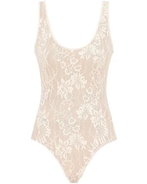 Zimmermann Lace Scoop Bodysuit - White