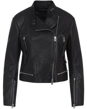 Tom Ford Steam Finished Racer Jacket - Black