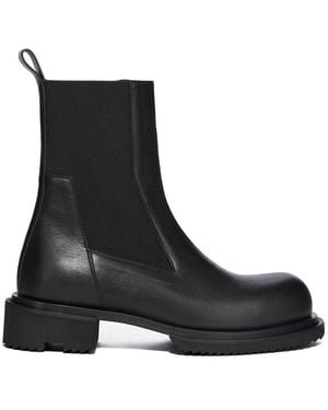 Rick Owens Lug Sole Pull-Tab Boot - Black
