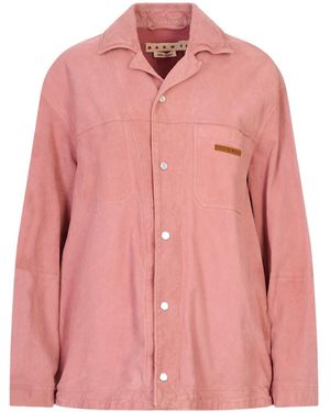 Marni Long-Sleeved Button-Up Shirt - Pink