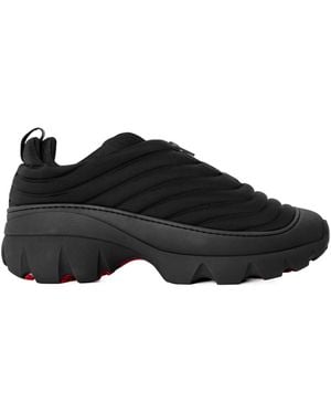 Rhude Wavy Quilting Thick-Soled Casual Shoes - Black