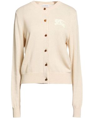 Burberry Minimalist Solid Knit Cardigan - Natural
