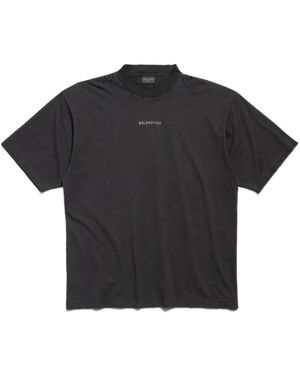 バレンシアガ ミディアムフィット TACKY VINTAGE JERSEY Balenciaga Balenciaga Vintage Jersey T-Shirt in Black | Lyst