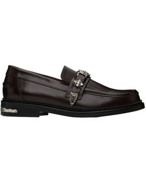 Toga Virilis Round Toe Loafers - Black