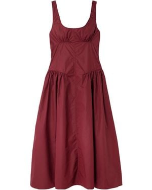 Proenza Schouler Panelled Shell Midi Dress - Red