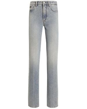 Dolce & Gabbana Logo Plaque Jeans - Gray