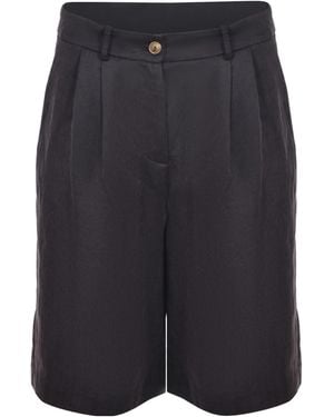 Alysi Belt Loop Shorts - Blue