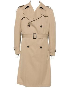 Tagliatore Long-Sleeved Trench Coat - Natural