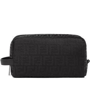Fendi Ff Medium Toiletry Case - Black