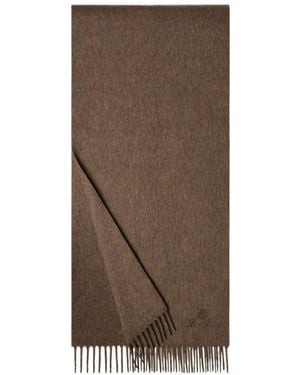 Loro Piana Fringed Scarf - Brown
