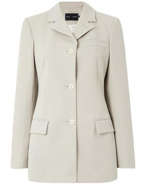 Proenza Schouler Lark Wool Blend Suit Jacket - White