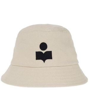Isabel Marant Logo-Embroidered Bucket Hat - White