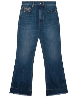 Stella McCartney Mid-Rise Straight-Leg Jeans - Blue