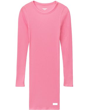 Alexander Wang Long-Sleeve Loungewear Minidress - Pink