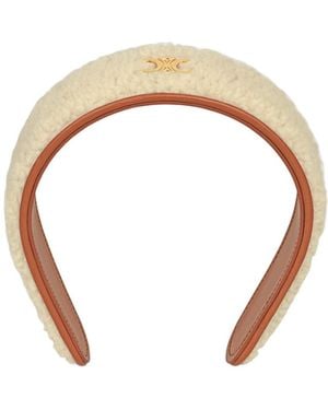 Celine Triomphe Headband - Metallic