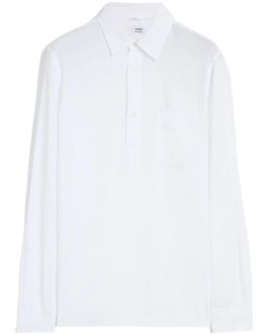 Aspesi Double-Layered Sheer Shirt - White