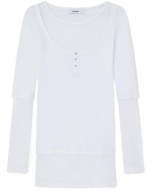 GIMAGUAS Long-Sleeved Mini Dress - White