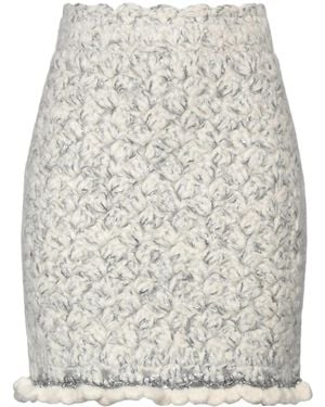 Dolce & Gabbana Coloured Thick Knit Midi Skirt - Grey