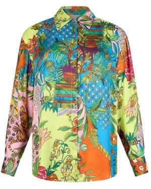 Liu Jo Tropical Print Button-Front Shirt - Multicolour