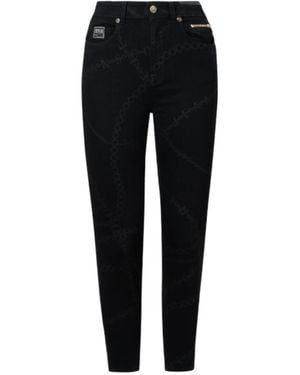 Versace Jeans Couture Couture Printed Slim Fit Jeans - Black
