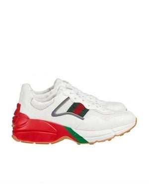Gucci Rhyton Low-Top Sneakers - White