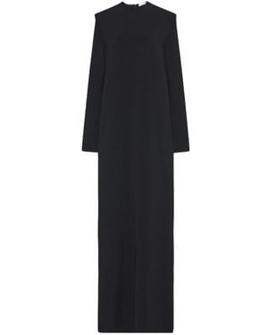 The Row Logo Extra-Long Dress - Black