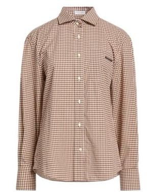 Brunello Cucinelli Patterned Shirts Blouses - Brown