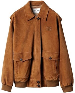 Miu Miu Blouson - Brown