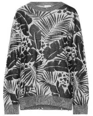 Saint Laurent Printed Sweater - Gray