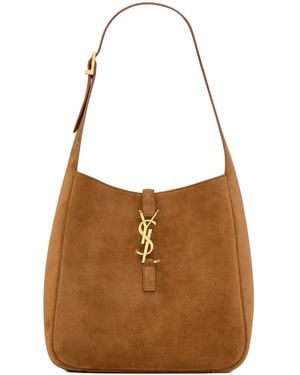 Saint Laurent Le 5 A 7 Small Shoulder Bag - Brown
