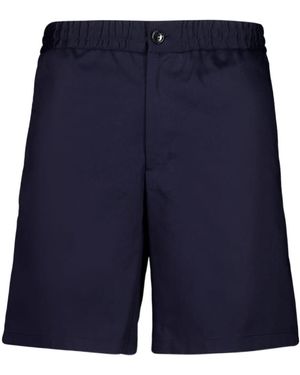 Ami Paris Ami Elasticated-Waist Shorts - Blue