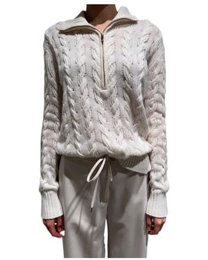 Max Mara Cable-Knit Cardigan - Gray