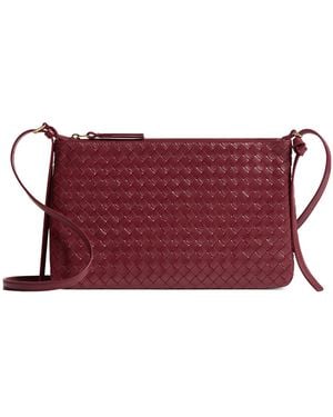 Bottega Veneta Intrecciato Piccolo Medium Pouch - Purple