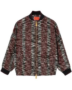 La DoubleJ Long-Sleeve Bomber Jacket - Brown