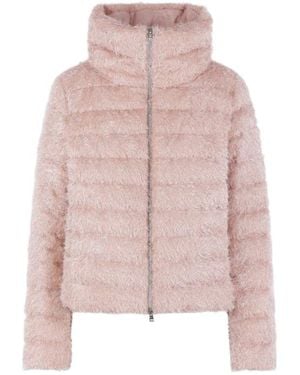 Herno High-Necked Down Jacket - Pink