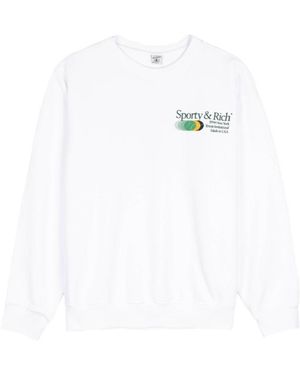 Sporty & Rich Long-Sleeved Sweatshirt - White