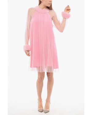 Viktor & Rolf Boat Neck Dress - Pink