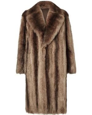 Fendi Sheepskin Coat - Brown