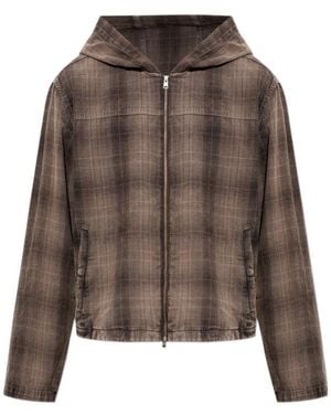 AllSaints Hooded Jacket - Brown