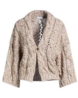 Brunello Cucinelli Button-Down Knitwear - Brown