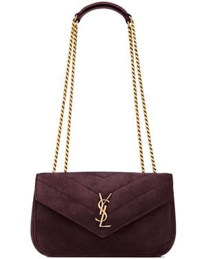 Saint Laurent Loulou Small - Purple