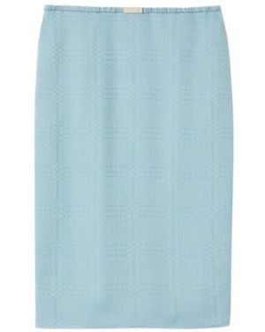 Gucci グッチ インターロッキングG ジャカード スカート - Blue